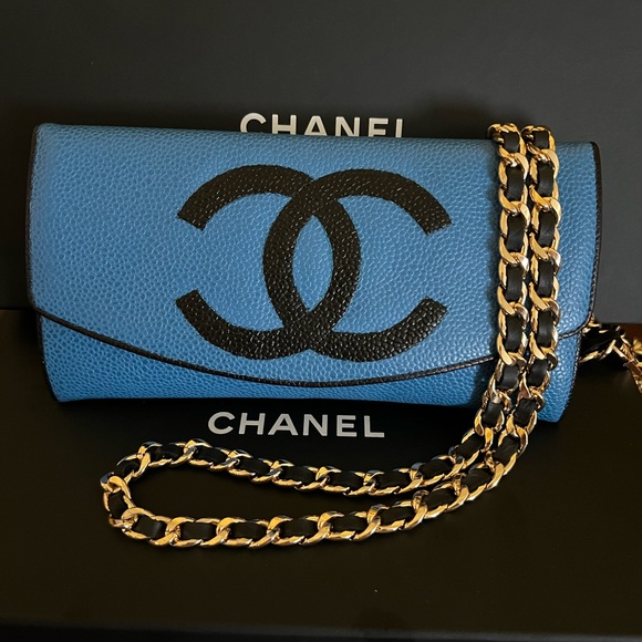 CHANEL Handbags - 💙CHANEL DOUBLE FLAP LONG WALLET/CROSSBODY WOC💙